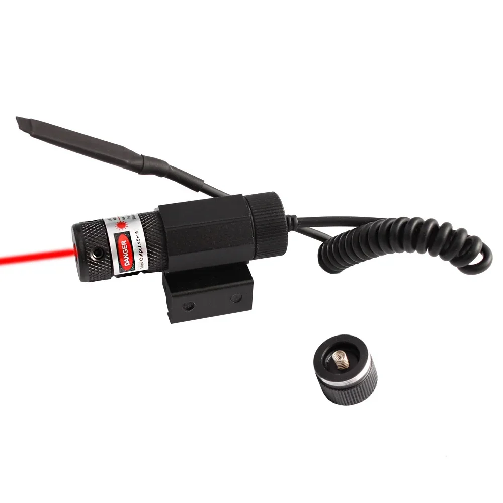 戦術ミニレッドドットレーザーサイト、調整可能な11mm/20mmレールマウント付き、おもちゃの銃、ライフル、ピストル用サイトレーザーポインター