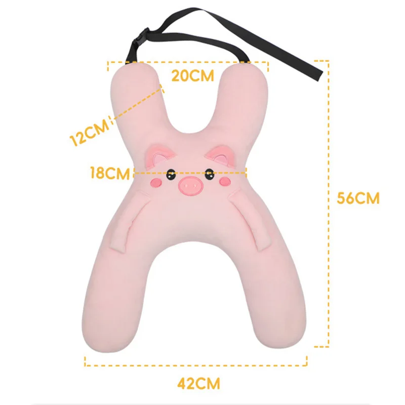 Kids Car Neck Pillow Prevent Leaning Head Back Seat Sleeping Aid Seat Belt Safety for Long Distance Travel CZT08 - view 2