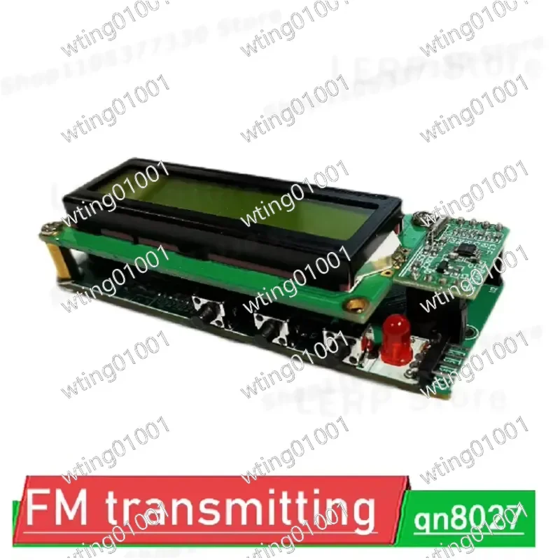 for QN8027 FM Stereo Digital Transmitter Module Wireless Mic Audio Broadcast Circuit Board High Performance Signal Sender
