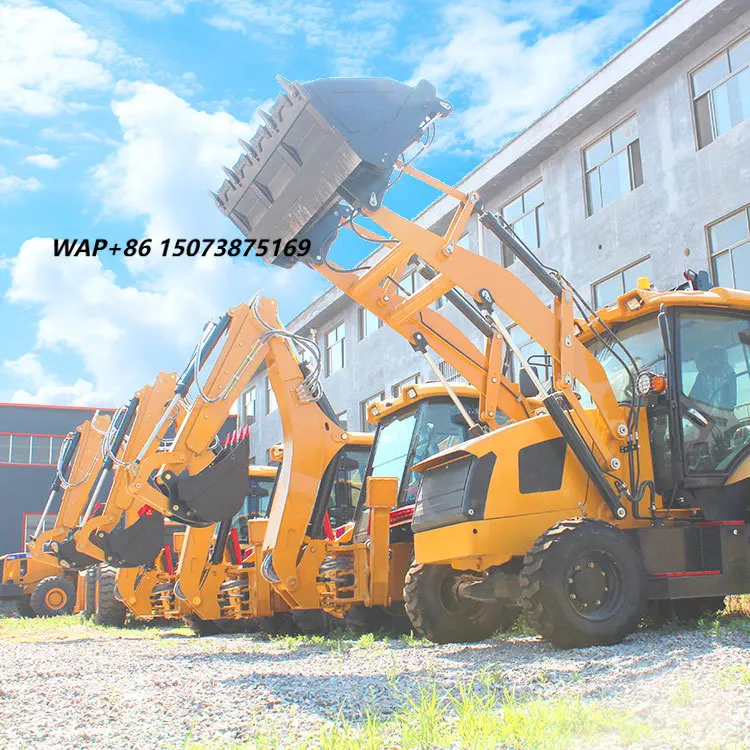 Industrial Earthmoving Equipment  Engine Euro 5 Emission Certified Compact Small Garden Mini Backhoe Loader