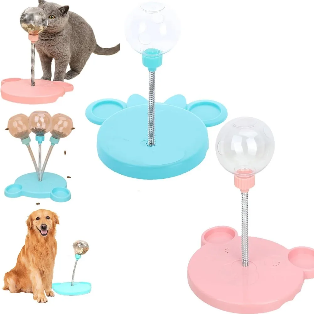 New Dispenser Ball Dog Treat Toy Hunting Chasing Exercise Cats Feeder Leaking Snack Ball Interactive Pet Feeder Toy