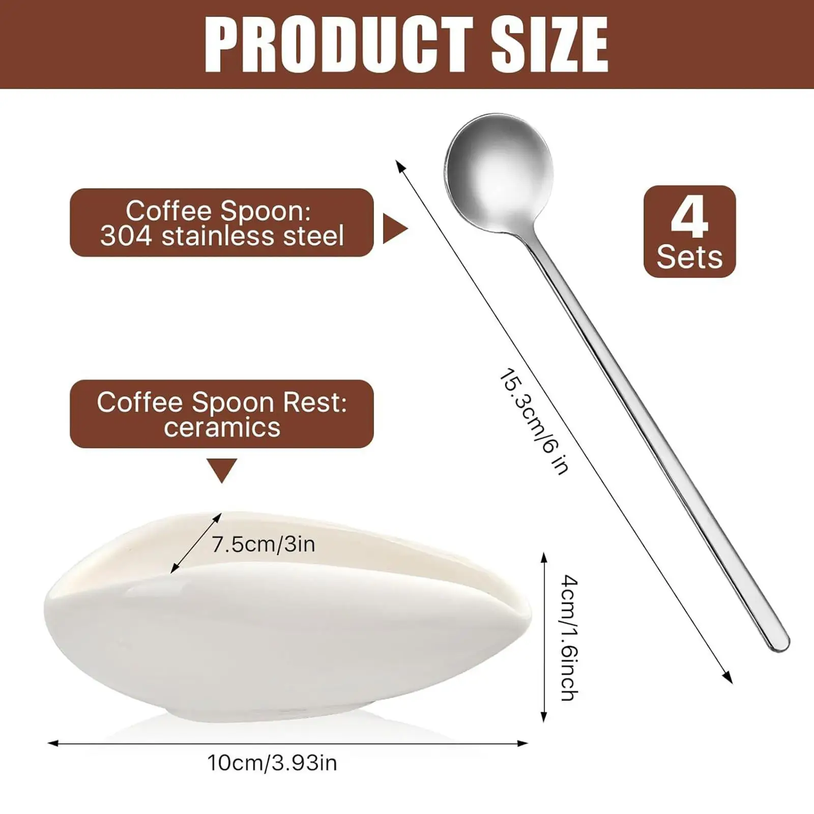 Porcelain Coffee Bean Dosing Bowl and Spoon Set for Weighing Tray Coffee Bar Accessories Tea Presentation Dish