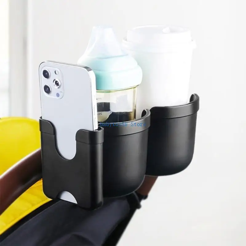 

Y4UD Cup Holder with Phone Holder for Wheelchair Walker Drink Beverage Holder