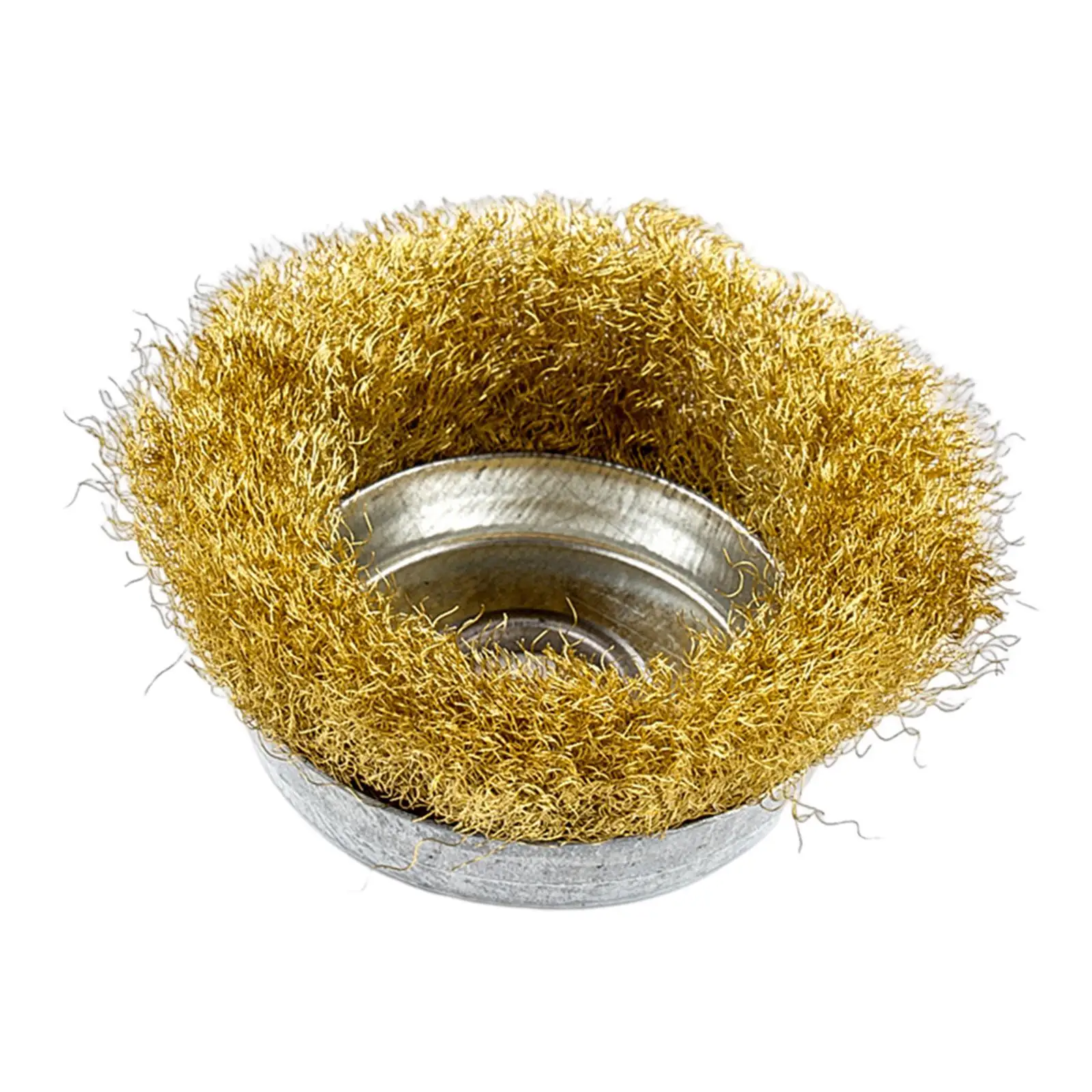 Drill Wire Brush Coarse Crimped Rust Removal Copper Wire Wheel Grinding Attachment for Garden Equipment