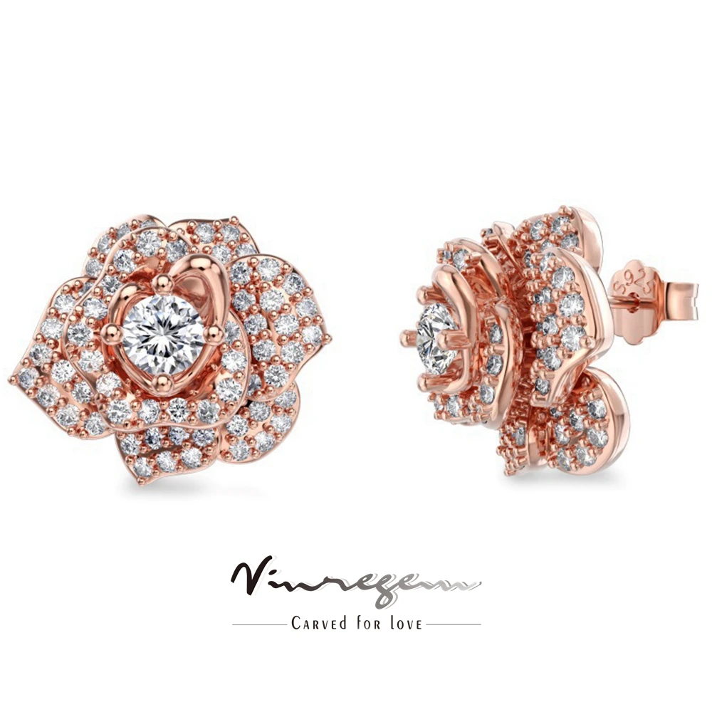 

Серьги-гвоздики Vinregem с сапфировым камнем, 18 карат