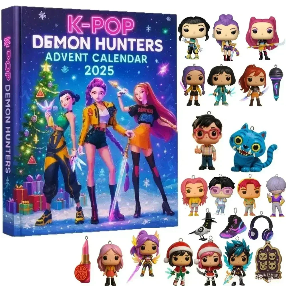 *% Kpop شيطان الصيادين تقويم القدوم هنتركس رومي ميرا زوي ساجا بنين ديربي النمر السنة الجديدة ديكور عيد الميلاد العد التنازلي اللعب