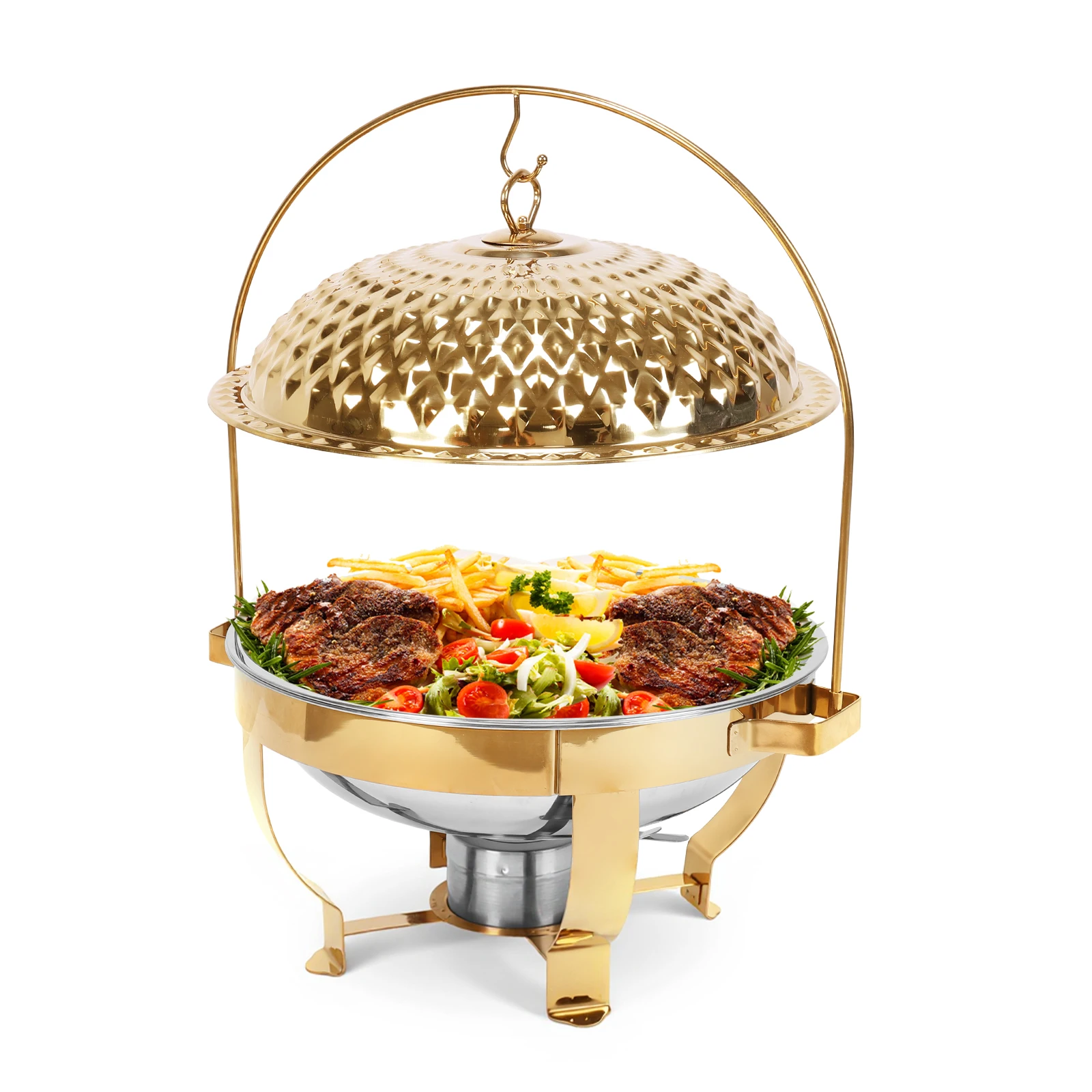 

4 шт. буфетная печь из нержавеющей стали, большая емкость, многофункциональная обеденная печь, многоцелевая для банкета, свадьбы, вечеринки