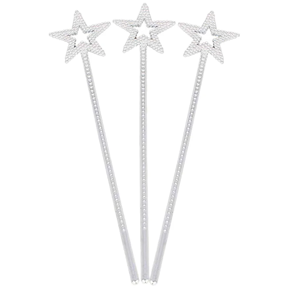 3 Pcs Angel Wand Fairy Wands for Adults Kids Clothes Girl Star Plastic Party Favors Bulk Child