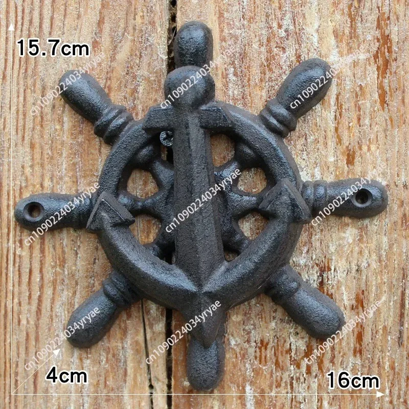 American Style Iron Knocker Crafts Vintage Owl Door Knocking Antique Door Handle Garden Home Wall Decoration