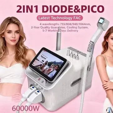 Soprano Titanium Ice Platinum 2-in-1 808nm Diode Laser Hair Removal & Picosecond Tattoo Removal System for Salons 11.11 Sale 2