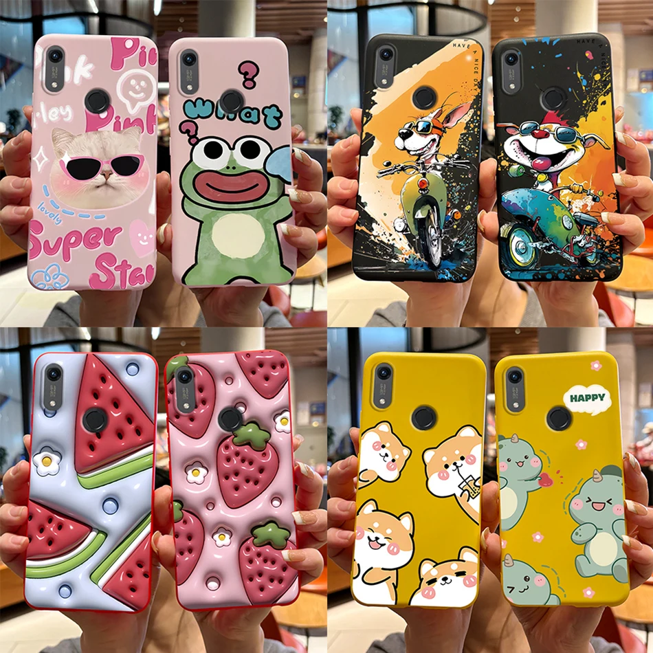 For Honor 8A Case For Huawei Honor 8A Prime Cover Silicone Bear Cartoon Soft Phone Cases For Honor 8A Pro JAT-LX1 JAT-L41 Bumper