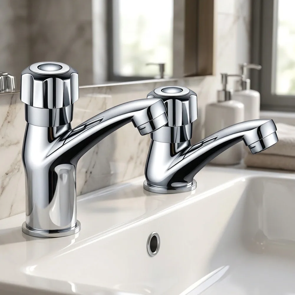 For Home Bathroom Built-in Brass Tap Basin Mixer Tap For Daily Washing Brass Body Chrome Plating Finish For Home