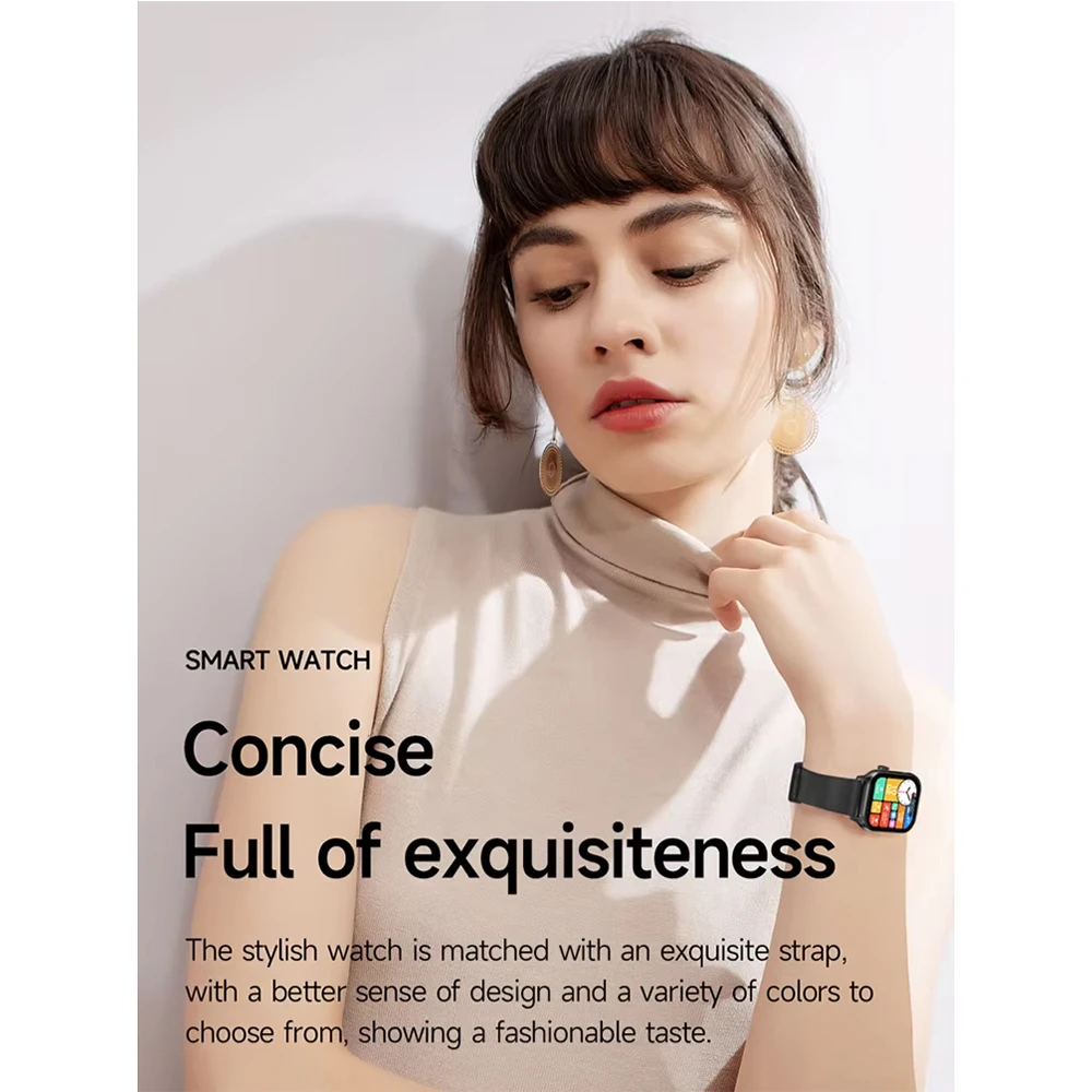 เจ้าของเวลา 2025 สมาร์ทนาฬิกาผู้หญิงสุขภาพประจําเดือน Heart Rate Sleep ฟิตเนสออกกําลังกาย Tracker ทํา/รับสายโทรศัพท์ smartwatch