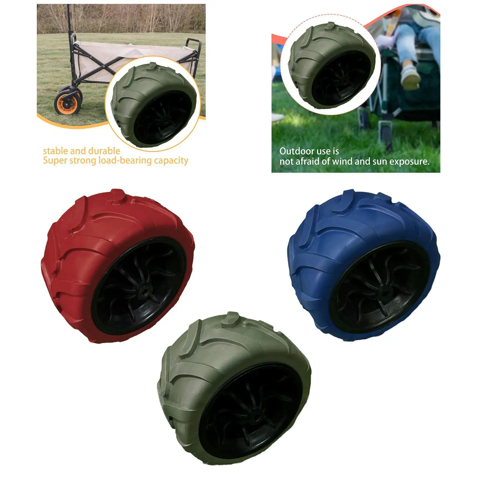 

Прочное полиуретановое колесо-ролик, запасная часть, простая установка, универсальное полиуретановое колесо для тележек, кемпинга, газонокосилок, улицы, сада, пляжа