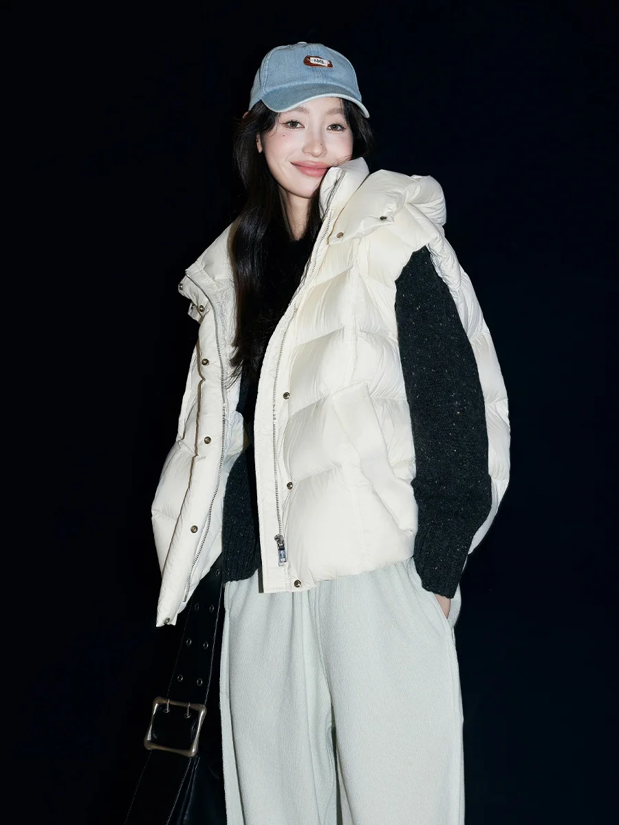 

Куртка-пуховик Cloud Series для женщин: модная, утепленная, с капюшоном, ветрозащитная, в корейском стиле, для повседневной носки