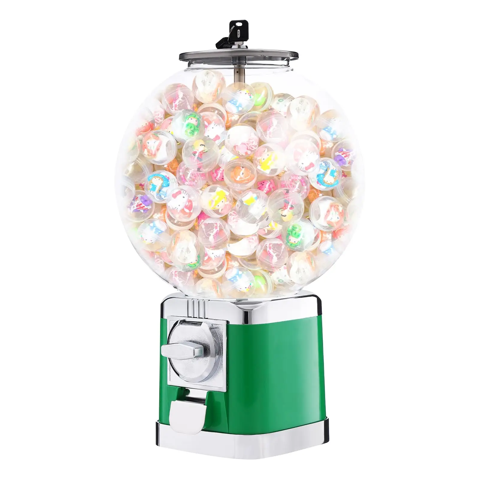 Bubble Gumball Machine, Candy Dispenser for 0.62 Inch Bubble Gum Balls and More, Vintage-Style Bubble Gum Candy Dispenser, Twiste