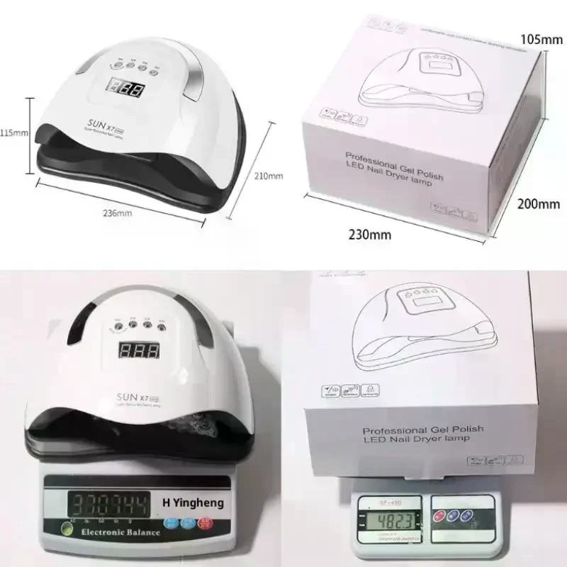 UV-LED-Nagellampe, Gel-Nagellack, schnell trocknende Gel-Lampe mit automatischer Erkennung, 4-Timer, professioneller Nageltrockner, Maniküre, Salon-Werkzeuge