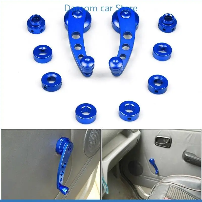 نافذة كرنك مقبض اللفاف البليت الألومنيوم العالمي باب عربة السيارة 0.4 "جولة 0.4" مربع 0.4 "جولة مع 16 Spline