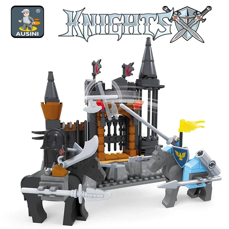 Knights Castle Series Building Blocks Set Kids DIY Educational Creative Model Bricks Toys For Children Boys Gift