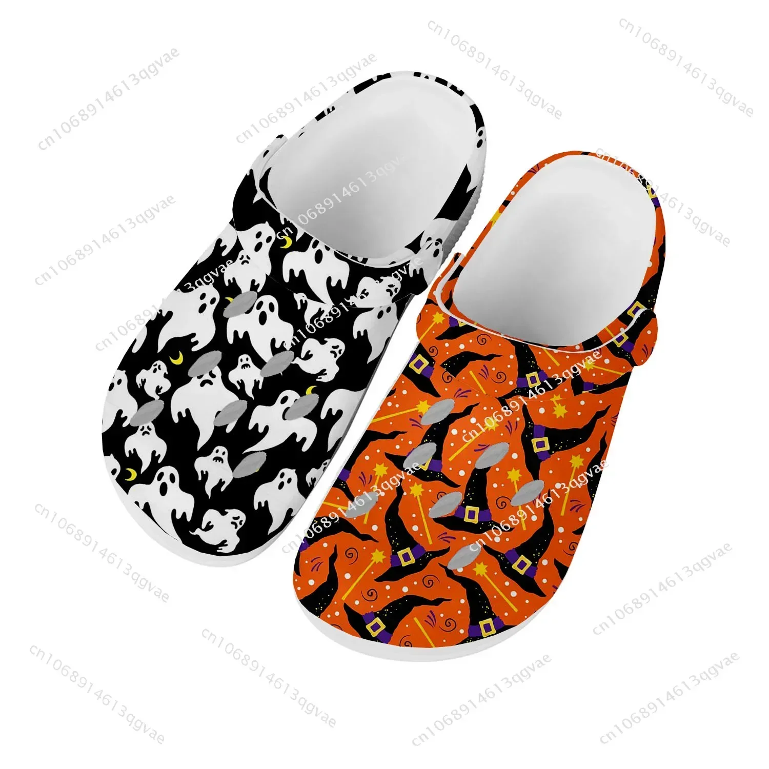 

Halloween Pumpkin Home Clog Mens Women Youth Boy Girl Sandals DIY Garden Bespoke Home Clog Customize Shoe Beach Hole Slippers