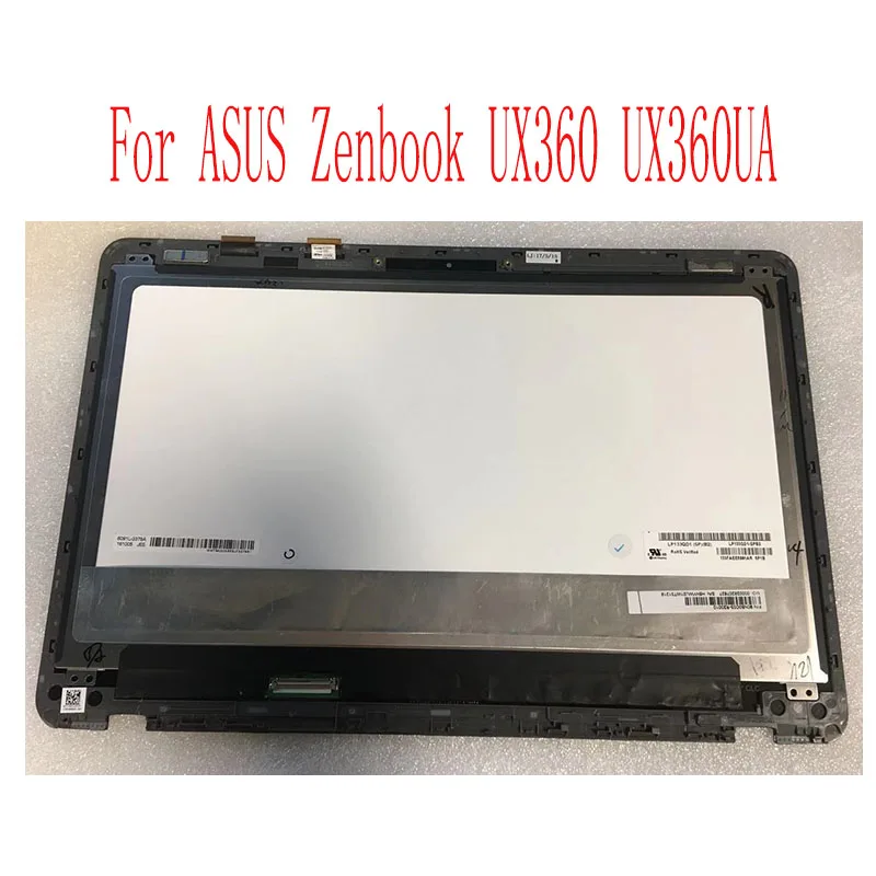 

13.3 laptop screen For ASUS Zenbook ux360u UX360 UX360UA UX360UD UX360UAK lcd Touch Digitizer Assembly 3200x1800 40pins