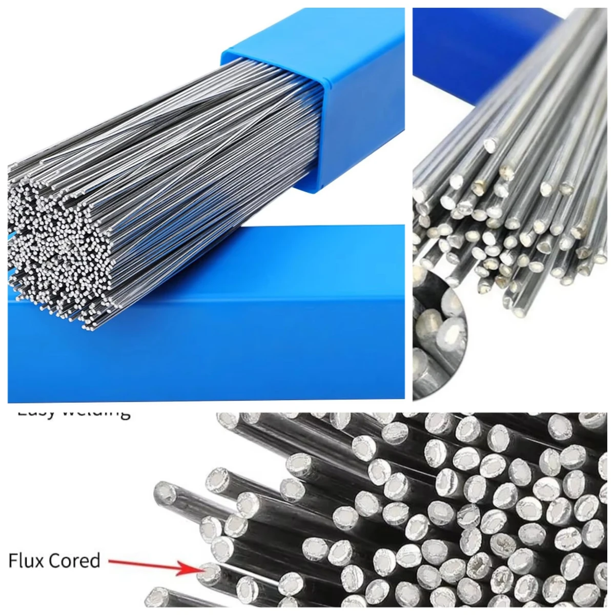 33cm Low Temp Easy Melt Aluminum Welding Rods 100PCS Aluminum Welding Wire Flux Core-Only Suitable for Welding Aluminium