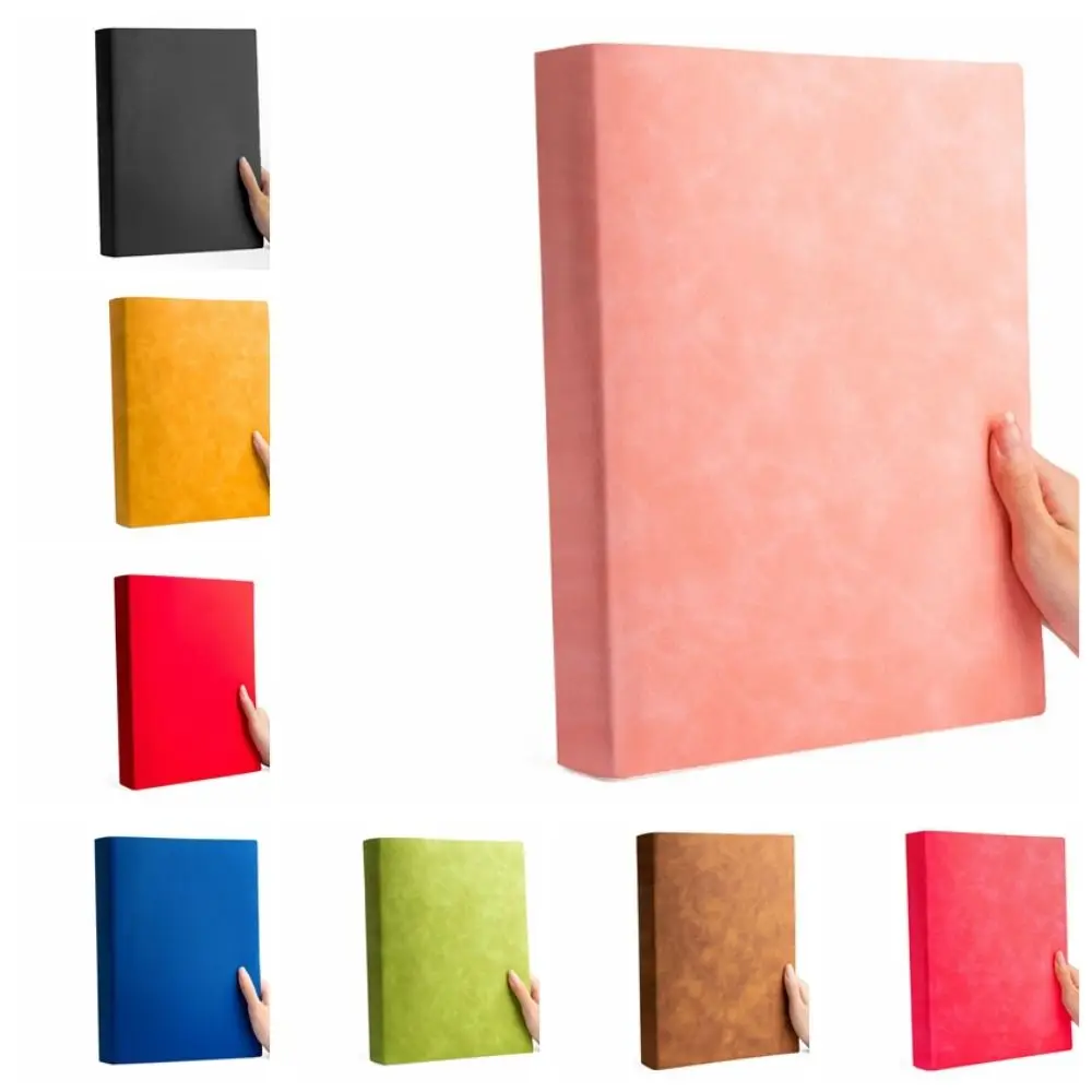 Painting Notebook Line/Blank A4 Thick Notebook 200 Pages Horizontal Line Large Notebook Large PU Cover A4 Square Notebooks Diary