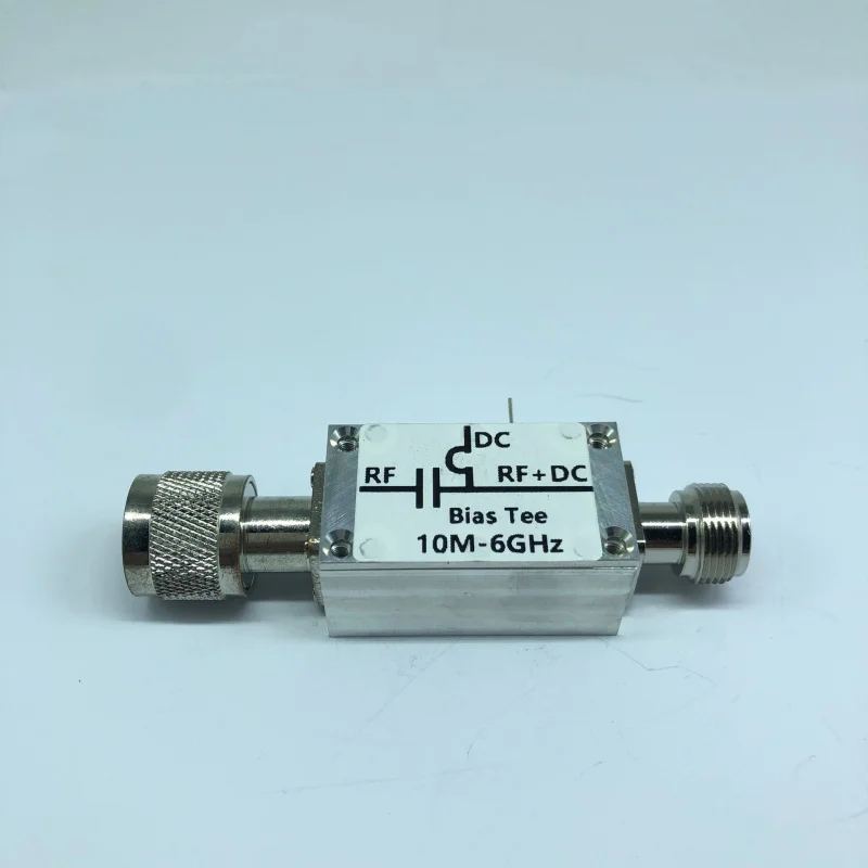 

NHead RF Feeder RF DC Break Device Biasing Device Feed Bias Tee 10MHz-6GHz