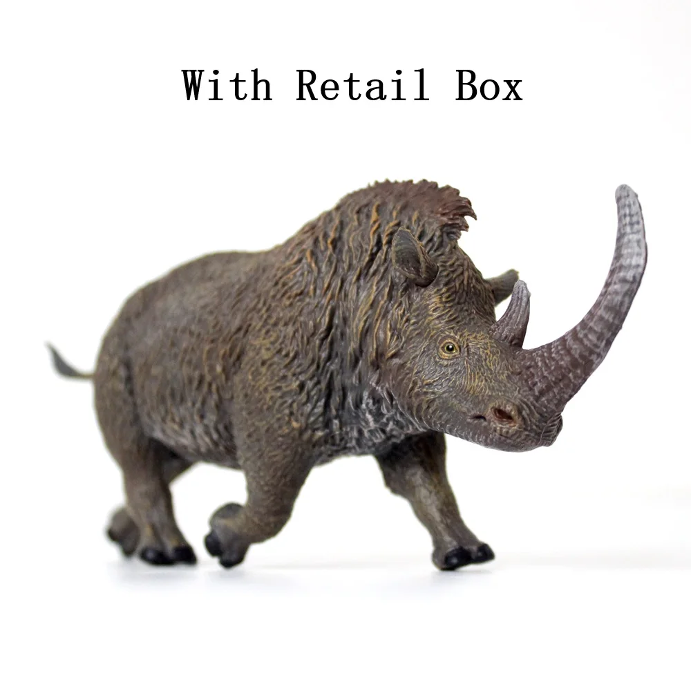 HaoLongGood Wollige neushoorn Prehistorisch dierenspeelgoedfiguur Coelodonta Antiquitatis Model