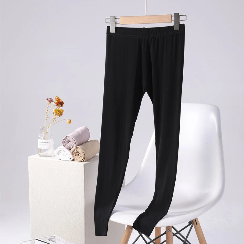 Modal women leggings plus size spring and autumn thin seamless elastic tight high waist slim pants.