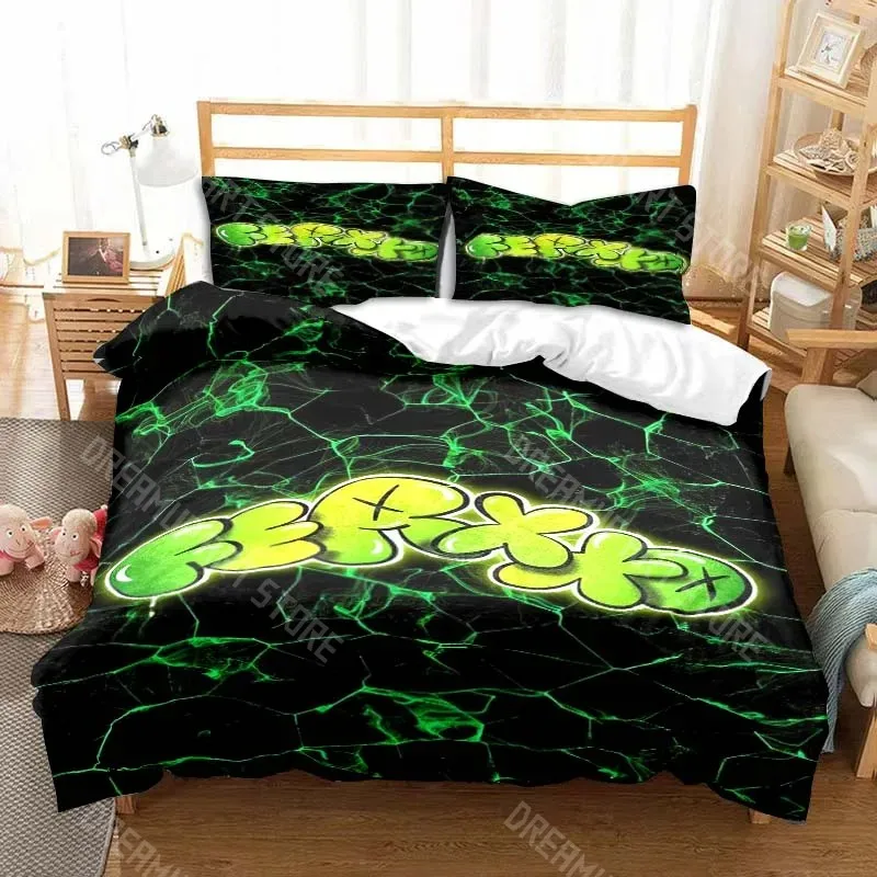 3D Printed Feid Ferxxo Rapper Bedding Set for Boys Girls Duvet Cover Pillowcase Twin Queen King Full Single Double Sizes