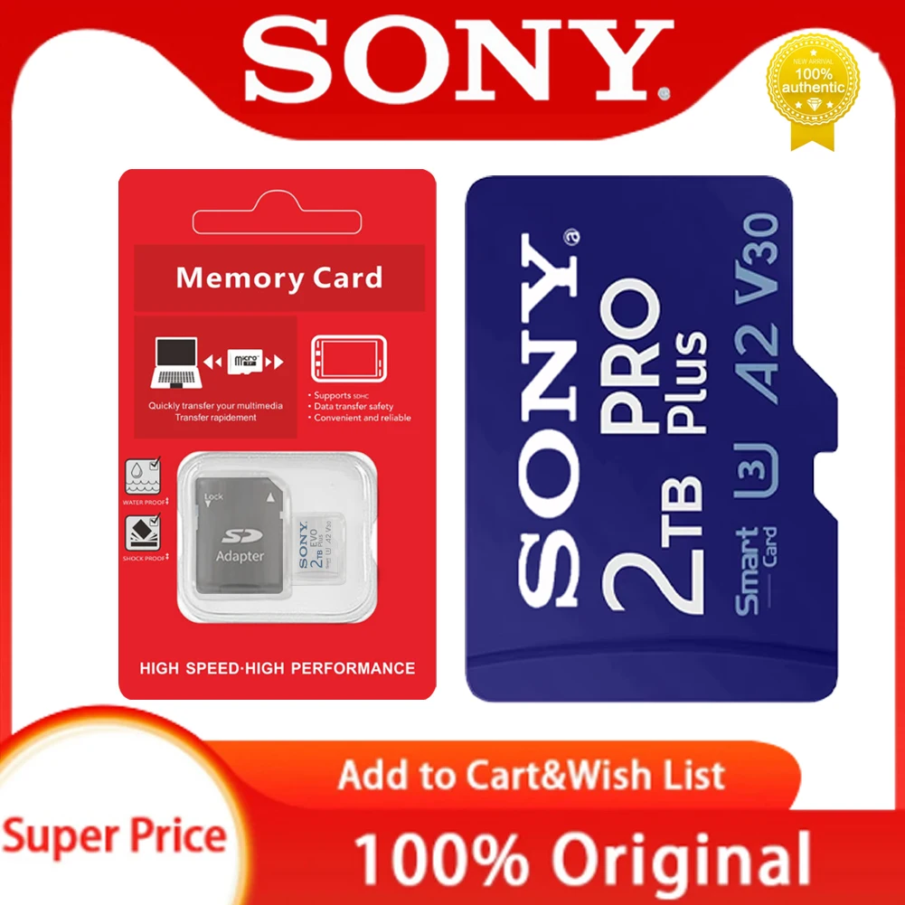 

2TB SONY 1TB Memory Card Micro TF SD Cards 512GB High Speed 128GB 256GB Card SD/TF Flash Card for Xiaomi Monitoring Phone Camera