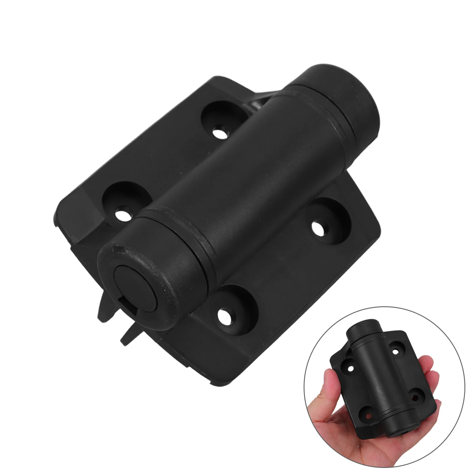 

2pcs Heavy Duty Self Closing Hinges Adjustable Spring Tension Nylon Gate Hinge For Outdoor Fence Doors Soft Closing