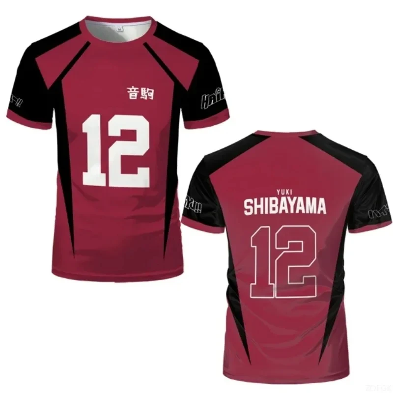 Haikyuu Nekoma High School Volleyball-Trikot Kuroo Tetsuro # 1 Kozume Kenma # 5 Anime Cosplay T-Shirt Sportbekleidung Uniform Herren Top – Detail 7
