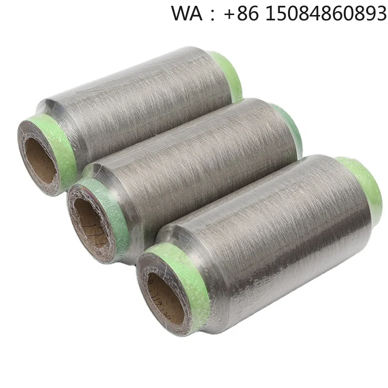 

Heat Resistant Conductive Metallic Filament Yarn, Anti-Radiation Stainless Steel Sewing Thread for Protective Garment Textile Ma