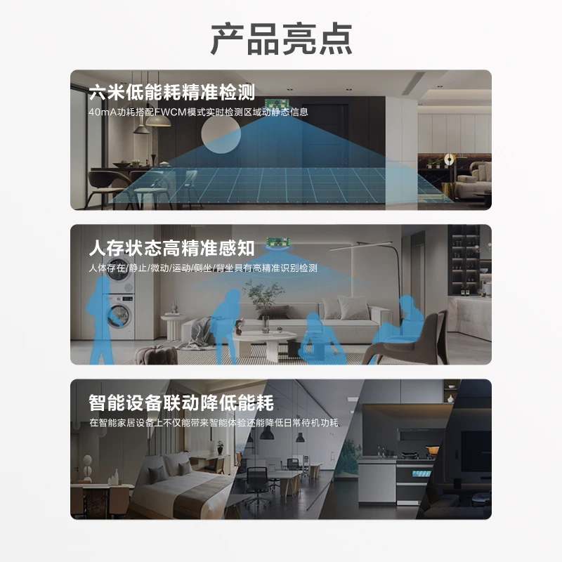 Ruida 24G human body presence sensor module USRR235-C millimeter wave radar module intelligent sensor PI