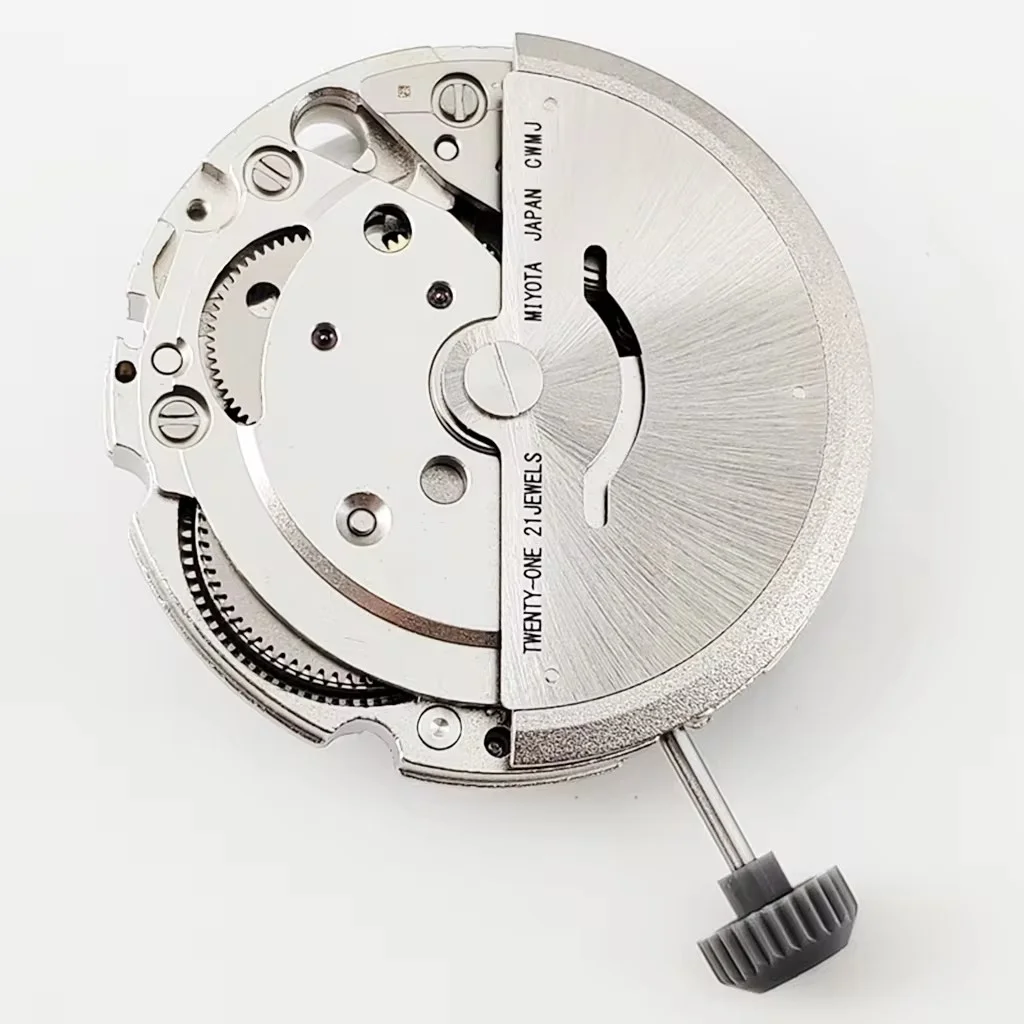 Miyota Automatic Mechanical Watch Movement, 21 Jewels, Data Window Repair Tool Parts, Branco, 6 OClock, Calendário, 8215