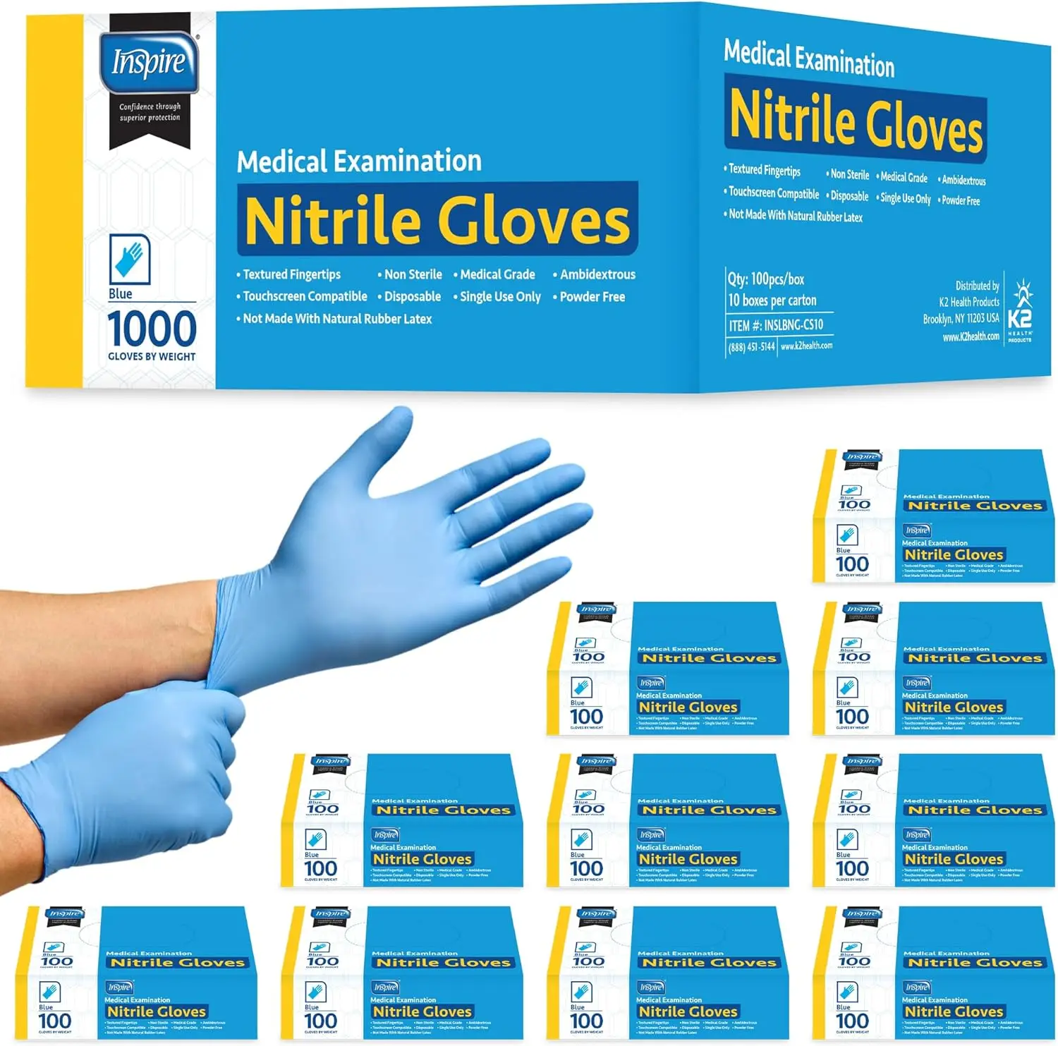 Nitrile Exam Gloves…