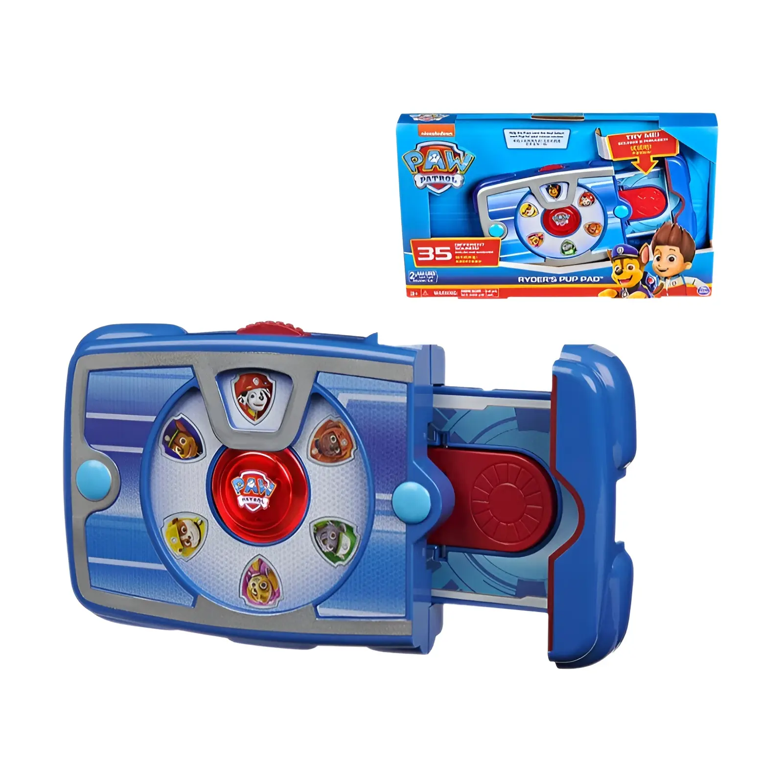 Original pata patrulha ryder filhote de cachorro tablet missão lançador equipe resgate cão chamando almofada crianças brinquedos cosplay soando brinquedos anime boneca