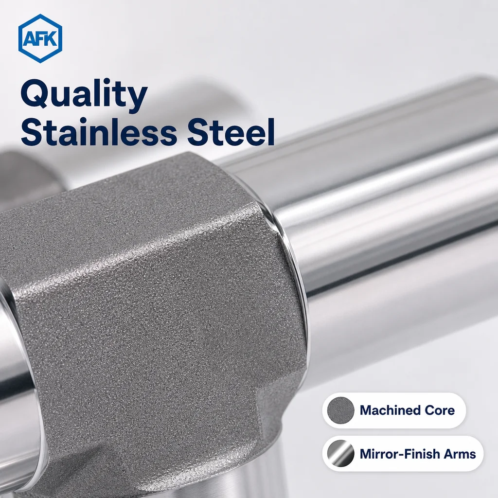 Stainless Steel Instrument Welding Fittings OD Butt Welding Tee Joint Connector 1/4in 3/8in 1/2in 3/4in Various Sizes