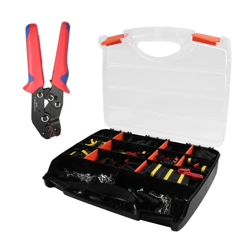 

ABBY-Waterproof Automotive Electrical Connectors 1008PCS 63 Sets Wire Connectors Automotive Plug Connectors