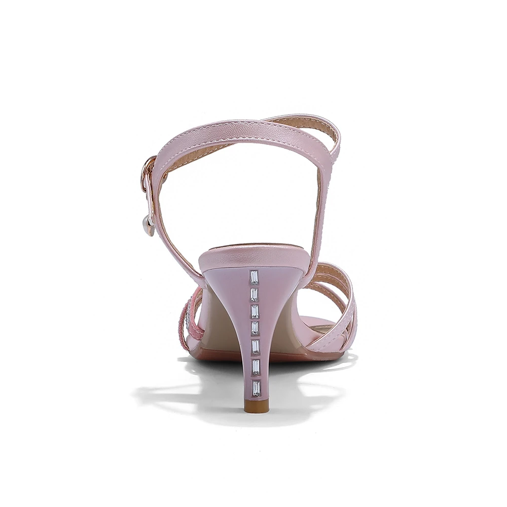 Brand New Summer Glamour Pink White Women Dress Sandals Fashion High Heel Office Lady Shoes Plus Big Small Size 10 32 43