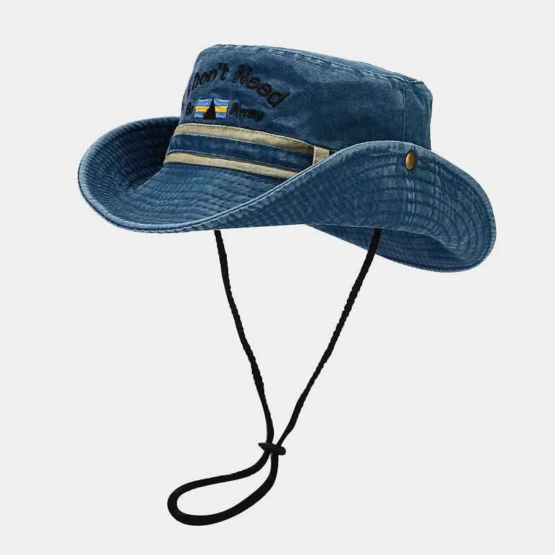 2023 Spring Cotton Letter Embroidery Pattern Bucket Hat Fisherman Hat Outdoor Travel Sun Cap For Men And Women 138