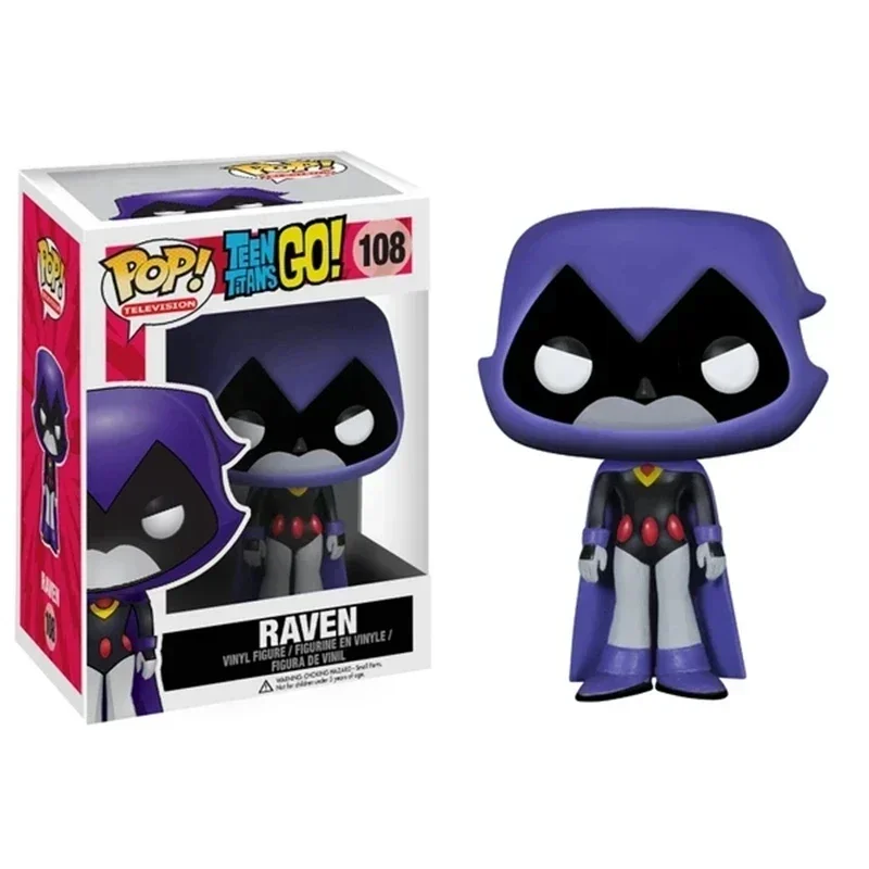 Funko POP Adolescente RAVEN 108 #   Titãs vão! Bonecas de vinil coleção de bonecos de ação edição limitada modelo brinquedos para presente infantil