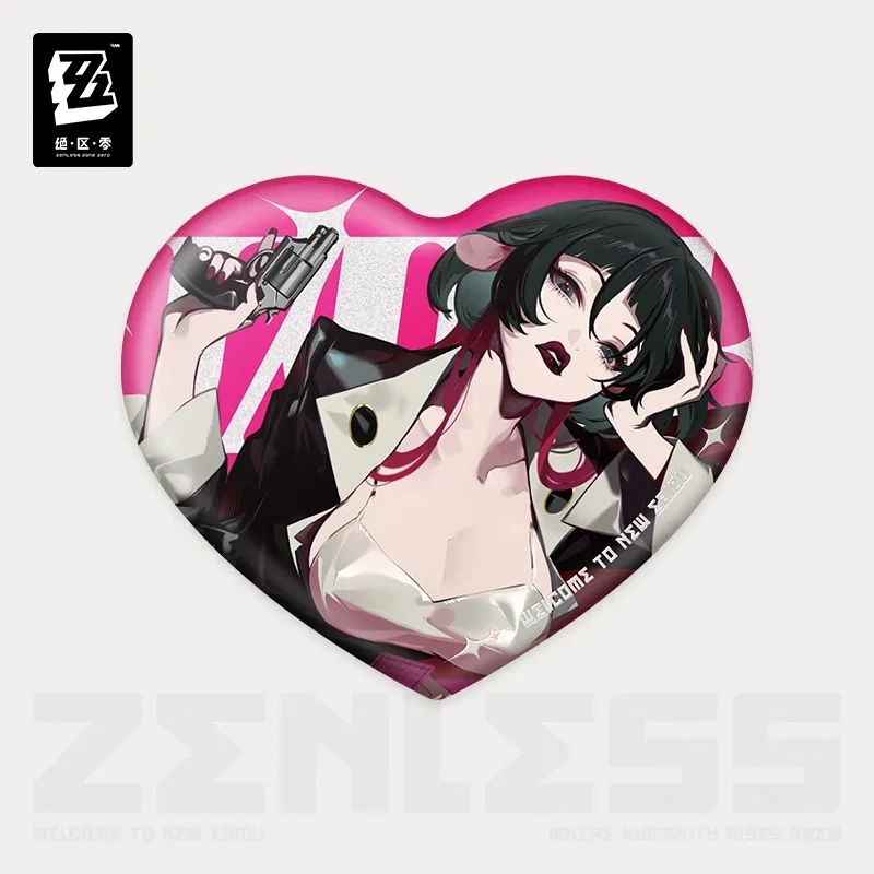 

miHoYo Game Official Zenless Zone Zero FM imaging Series Jane Doe Badge Acrylic Ornament Laser Ticket Set Cosplay Halloween Gift