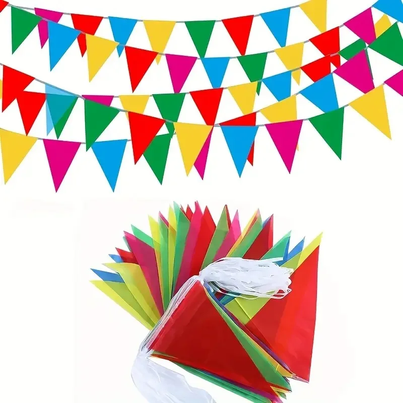 Colorful Flags Are Suitable for Outdoor Garden Home Decoration General Celebrations Birthdays and Wedding Celebrations
