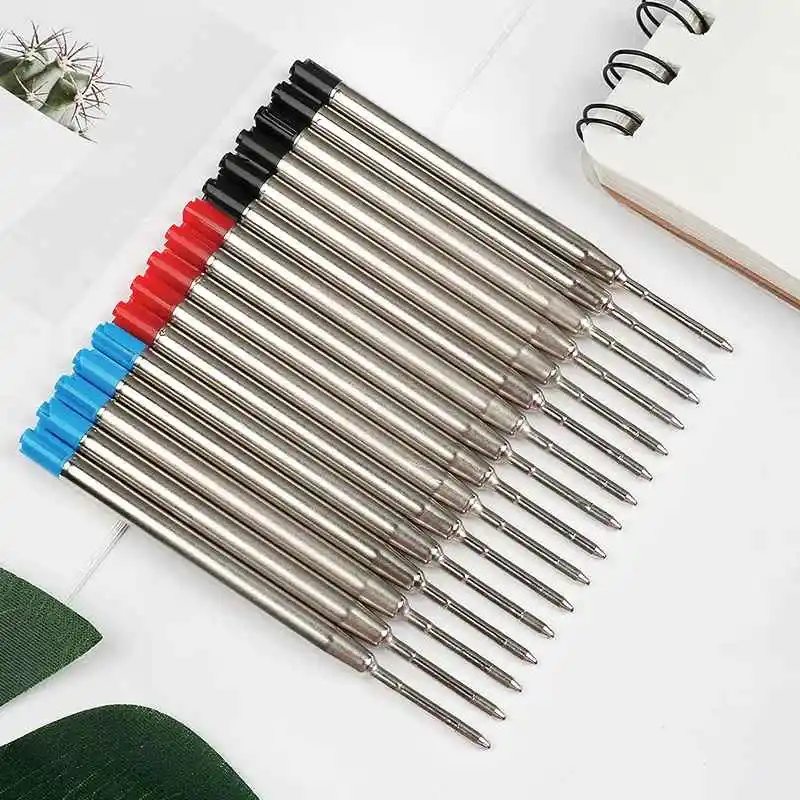 5/10/20pcs L:3.9 In/99mm Ballpoint Pen G2 Refills for Medium Point Blue Red Black Ink Rods for Writing Office Stationery