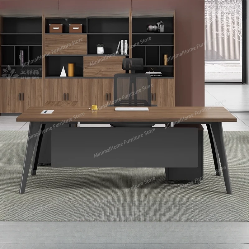 

Manager Storage Office Table Boss High Quality Simple Modern Fashion Financial Table Light Luxury Escritorio Oficina Furniture
