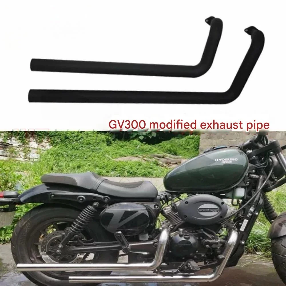 Stainless steel exhaust system for Hyosung GV300S motorcycles, aftermarket exhaust accessories
