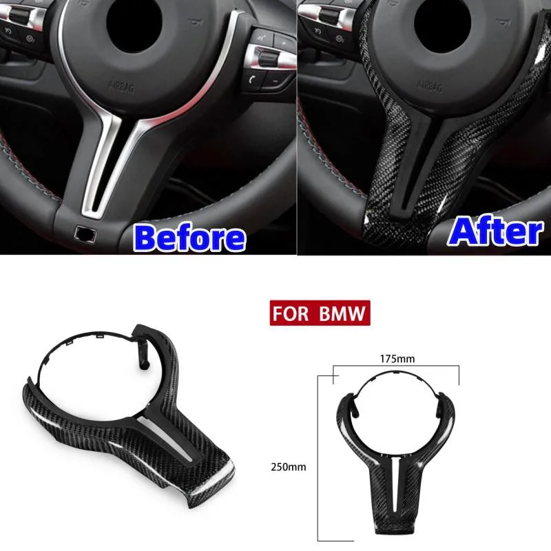 For BMW M Series M2 F87 M3 F80 M4 F82 M5 F10 M6 F06 F12 F13 X6M Car Steering Wheel Trim T-Shaped Lining Replacement  Accessories